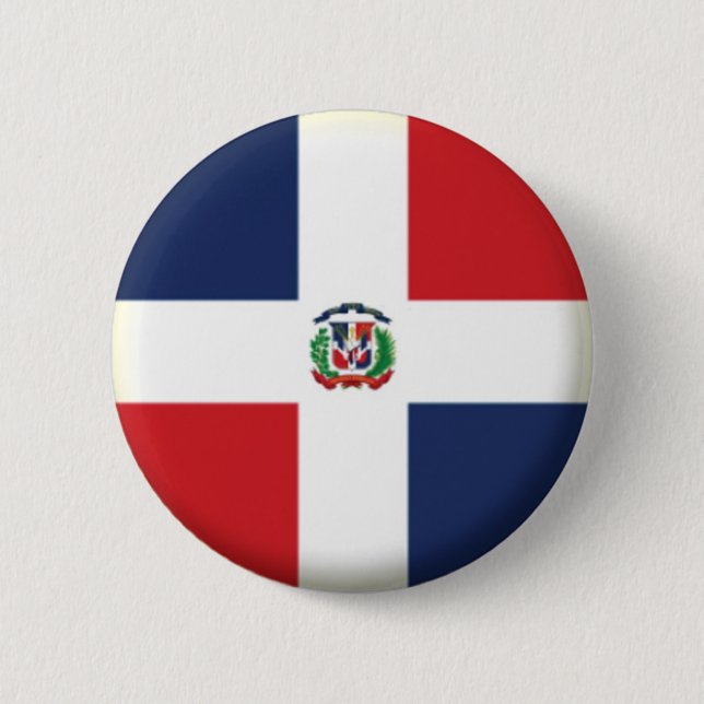 BRAND NEW!! - DOMINICAN REPUBLIC PIN BACK BADGE (Front)