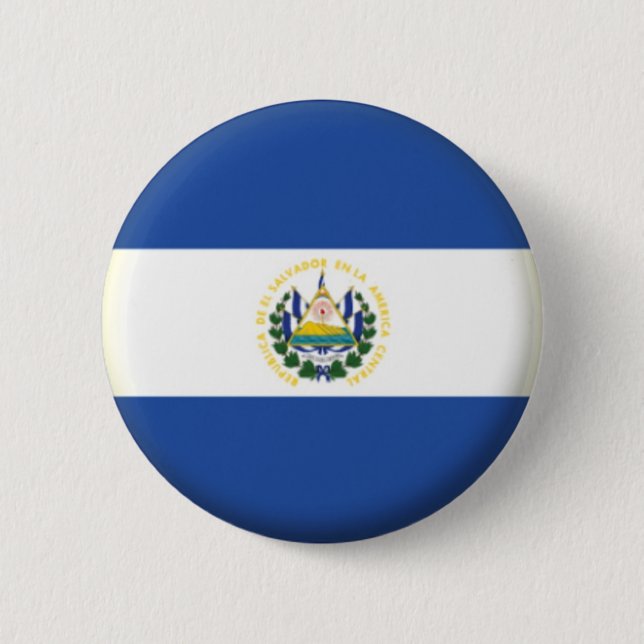 BRAND NEW!! - EL SALVADOR PIN BACK BADGE (Front)