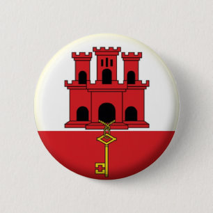 BRAND NEW!! - GIBRALTAR PIN BACK BADGE