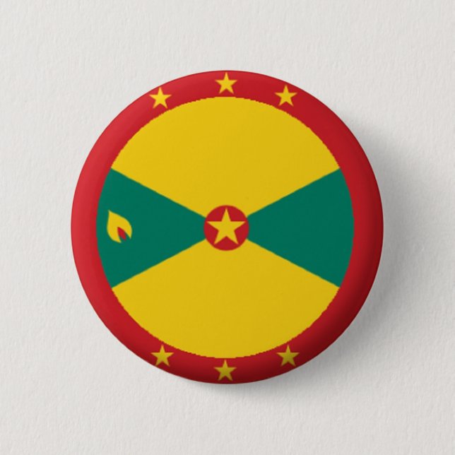 BRAND NEW!! - GRENADA PIN BACK BADGE (Front)