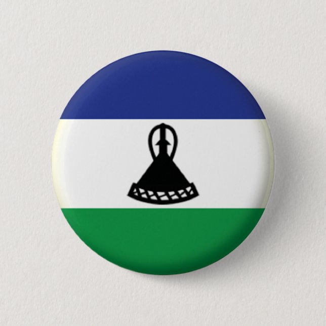 BRAND NEW!! - LESOTHO PIN BACK BADGE (Front)