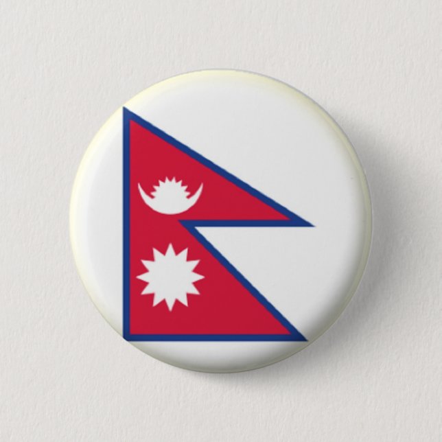 BRAND NEW!! - NEPAL PIN BACK BADGE (Front)