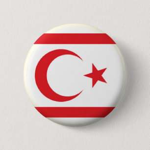 BRAND NEW!! - NORTHERN CYPRUS PIN BACK BADGE