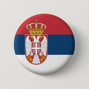 BRAND NEW!! - SERBIA PIN BACK BADGE