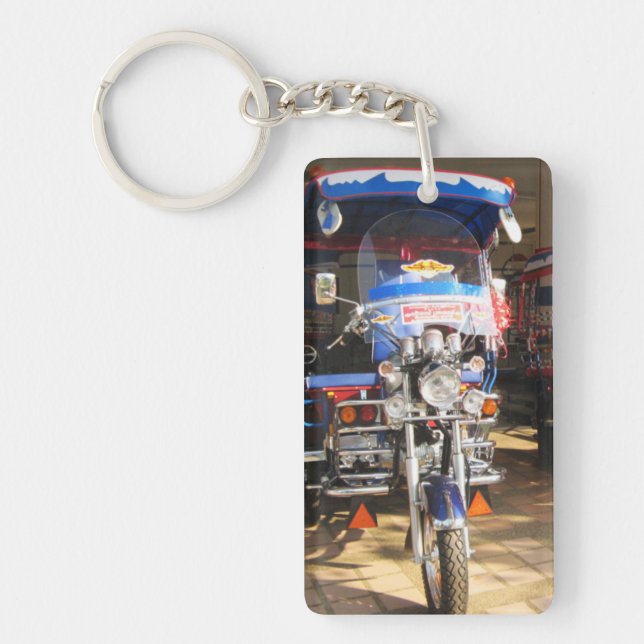 Brand New Tuk Tuk .. Udon Thani, Isaan, Thailand Key Ring (Front)