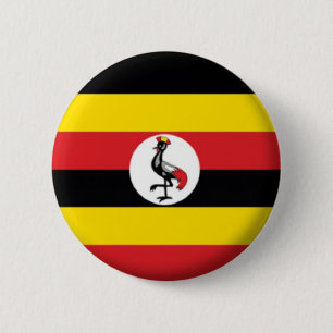 BRAND NEW!! - UGANDA PIN BACK BADGE BRAND