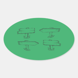 brand-path-cartoon-label-wooden oval sticker