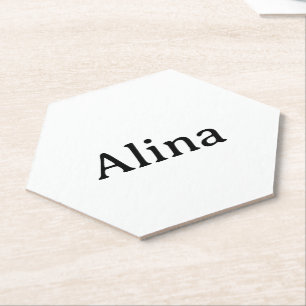 Brand Promotion 4" x 4" Hexagon Paper Coaster
