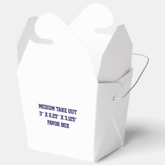 Brand Promotion Medium Take Out 3" x 2.25" x3.125" Favour Box