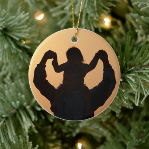 Brand Promotion Photo Ceramic Circle Tree Decoration