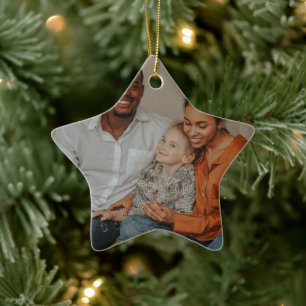 Brand Promotion Photo Ceramic Star Tree Decoration