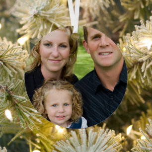 Brand Promotion Photo Metal Circle Tree Decoration
