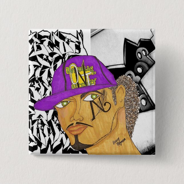 Branded 15 Cm Square Badge (Front)