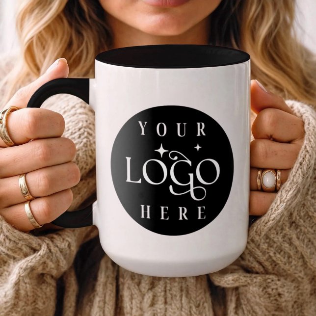 Branded Business Cup, Custom Logo Coffee Mug (Personalized Company Logo Coffee Mug)