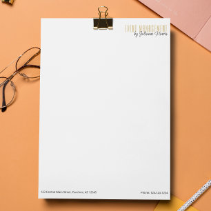Branded Business Event Planning Custom Letterhead