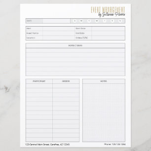 Branded Business Event Planning Worksheet