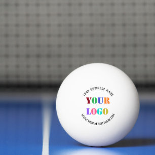 Branded Business Logo Name Website Ping Pong Ball