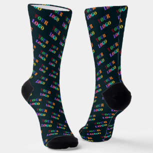 Branded Business Logo Promotional Sockis Template Socks