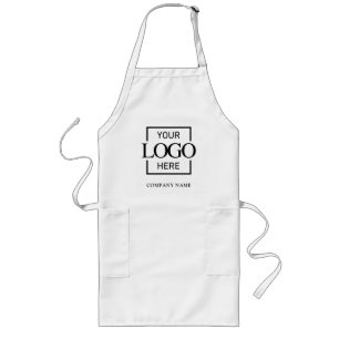 Branded Business Logo Restaurant Uniform Work Long Apron