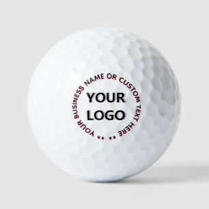 Branded Business Logo Stamps Golf Balls Template