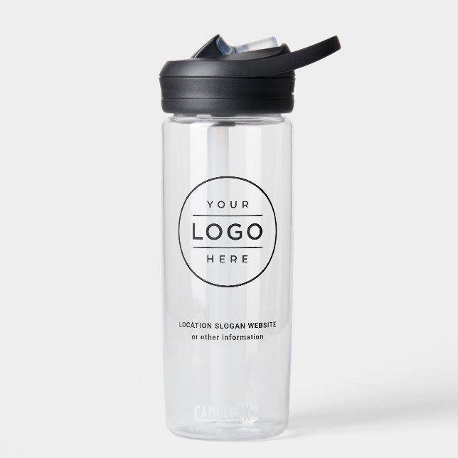 Branded Clear CamelBak Logo Hydration Water Bottle (Left)