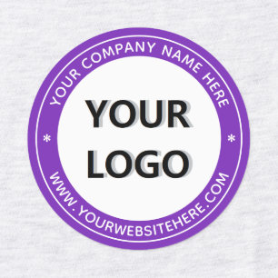 Branded Company Logo Labels Example Custom Text