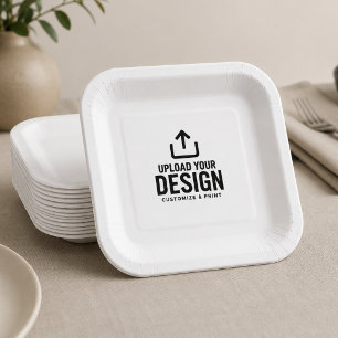 Branded Corporate Event Paper Plate