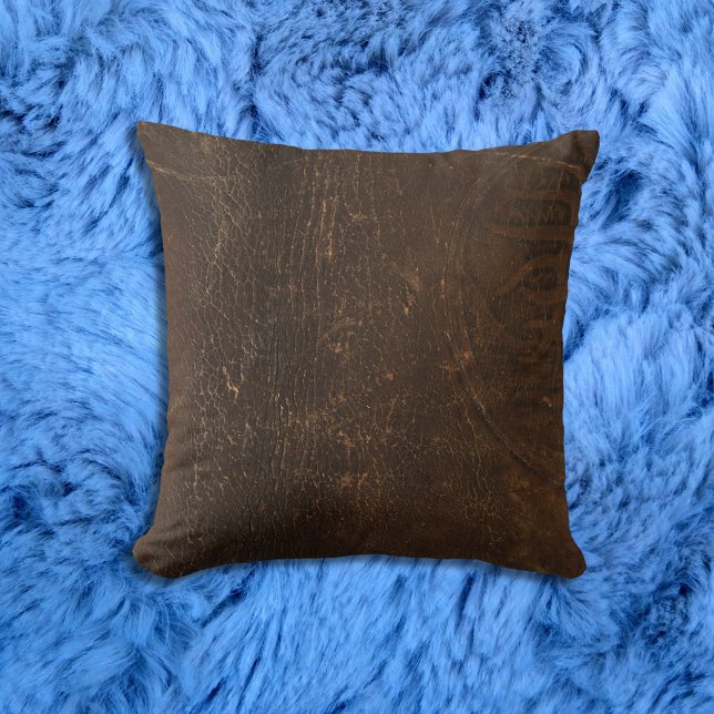 Branded Cowhide Faux Leather Cushion (Creator Uploaded)
