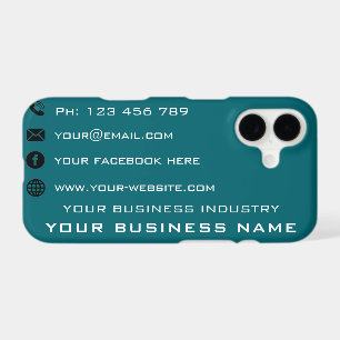 Branded Custom Business iPhone Case Example