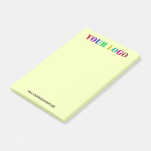 Branded Custom Logo Text Post-it® Notes Template