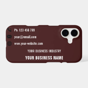 Branded Design Your Business iPhone Case Example