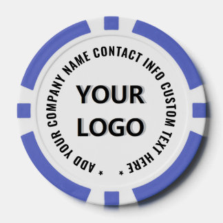 Branded Design Your Logo Custom Text Poker Chips