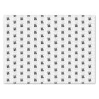 Branded Gift Wrap Custom Black Logo on White