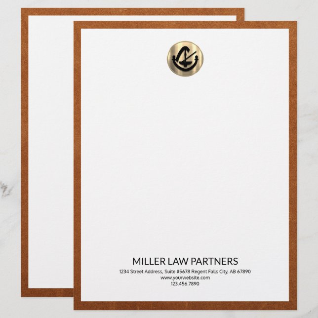 Branded Law Firm Letterhead (Front/Back)