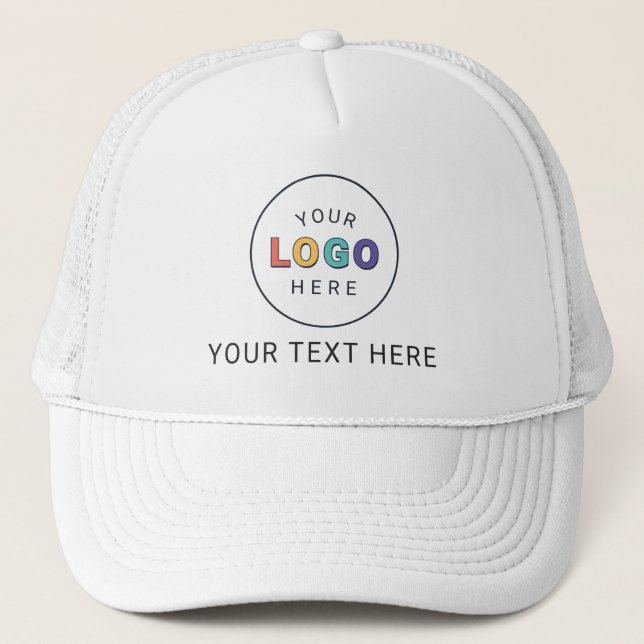 Branded Logo and Custom Message Trucker Hat (Front)
