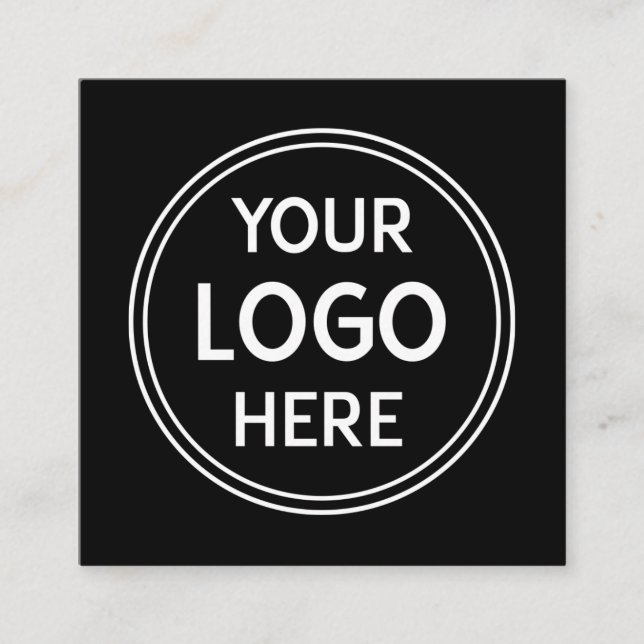 Branded Logo Custom-Made for Your Square Business Card (Front)