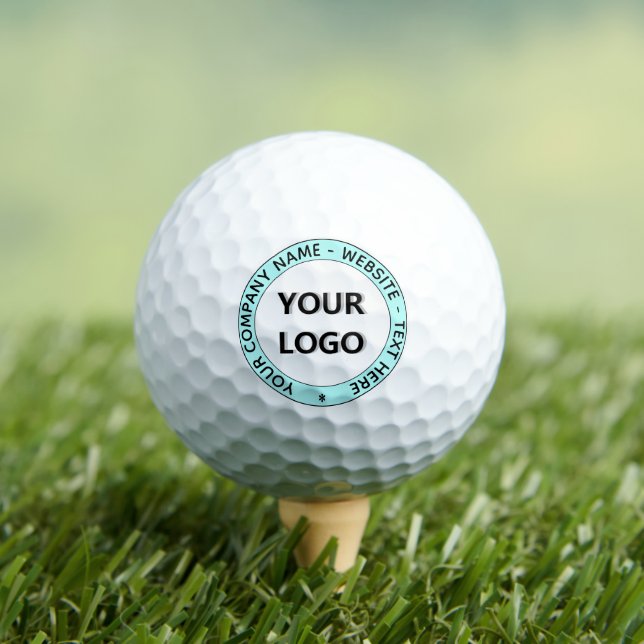 Branded Logo Custom Text Golf Balls Stamp Example (Insitu Tee)