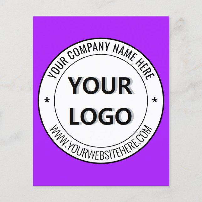 Branded Logo Promotional Business Flyers Template (Front)
