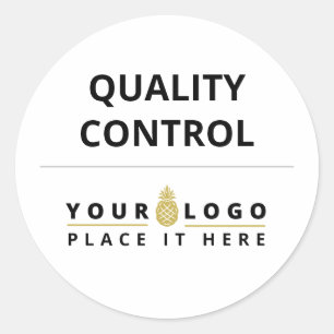 Branded Logo Quality Control Classic Round Sticker
