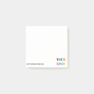 Branded Logo Text Business Post-it® Notes Example