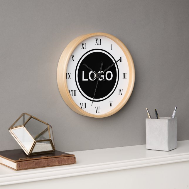 Branded office decoration Company round logo  Clock (Office)