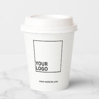 branded paper coffee cup