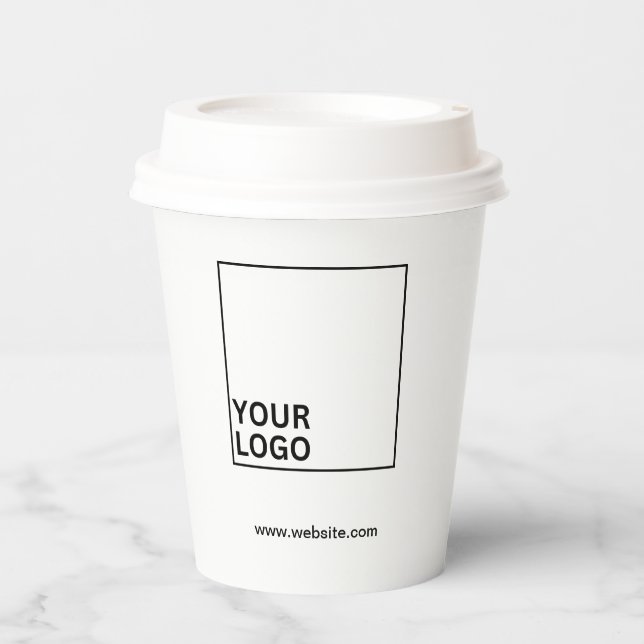branded paper coffee cup (Front)