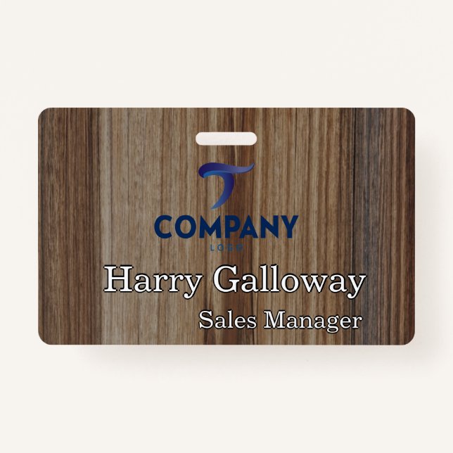 Branded Personalised Corporate Business Company ID Badge (Front)