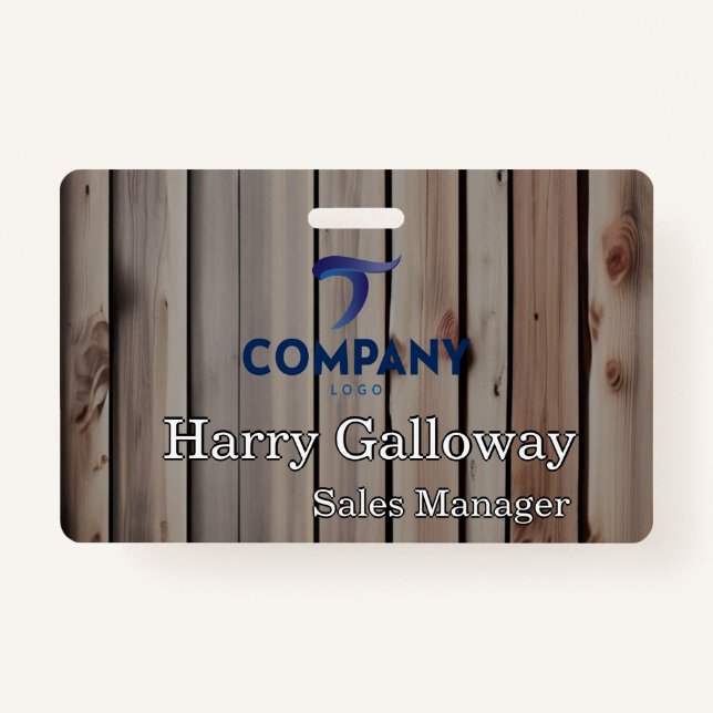 Branded Personalised Corporate Business Company ID Badge (Front)