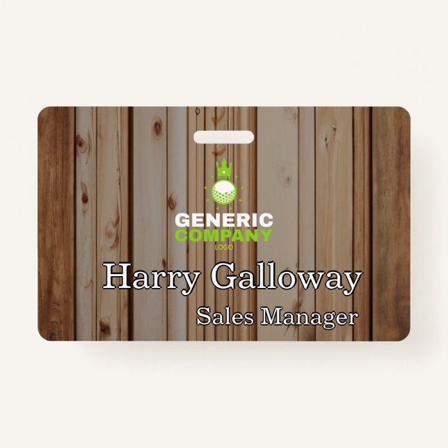 Branded Personalised Corporate Business Company ID Badge (Front)