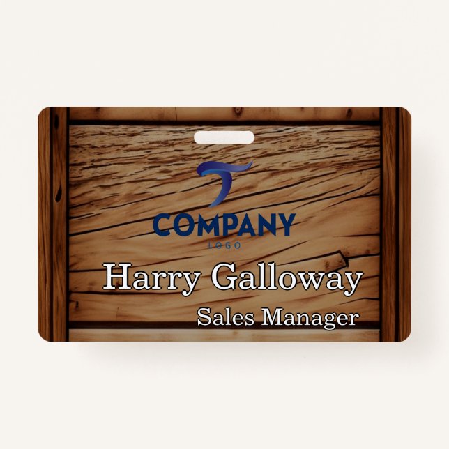 Branded Personalised Corporate Business Company ID Badge (Front)