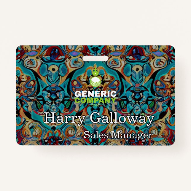 Branded Personalised Corporate Business Company ID Badge (Front)