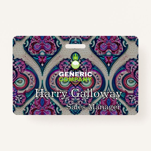 Branded Personalised Corporate Business Company ID Badge (Front)