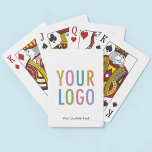 Branded Playing Cards Custom Logo Promotional Bulk<br><div class="desc">Personalise these playing cards online with your own company logo and custom text. The text can be a name, business tagline, website address, social media handle, or other personalised text. These are standard size deck of poker playing cards (2.5 inch x 3.5 inch) with 52 cards and 2 Jokers. No...</div>